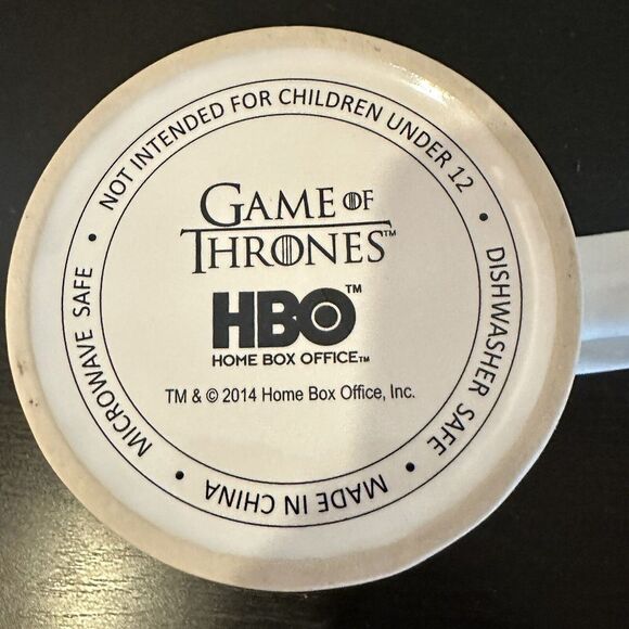 Mug Game Of Thrones All Men Must Die oversized coffee cup crow hawk teal HBO GOT - Picture 5 of 5